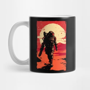 Solitary Marine on Mars - Scifi Mug